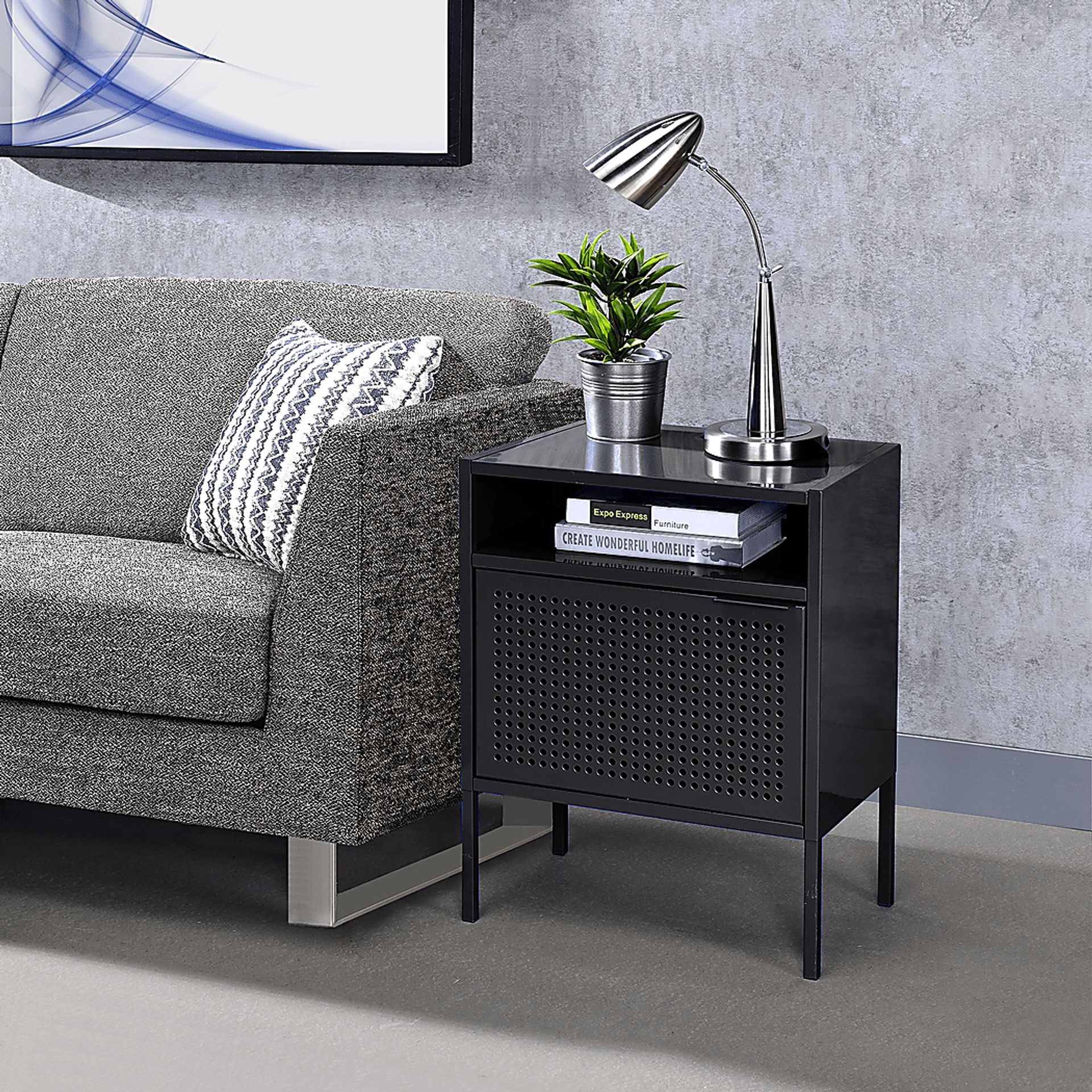 Hiett Black Accent Table - Image 8