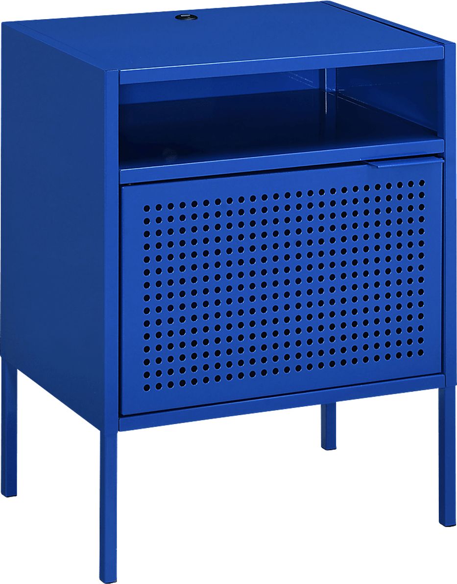 Hiett Blue Accent Table