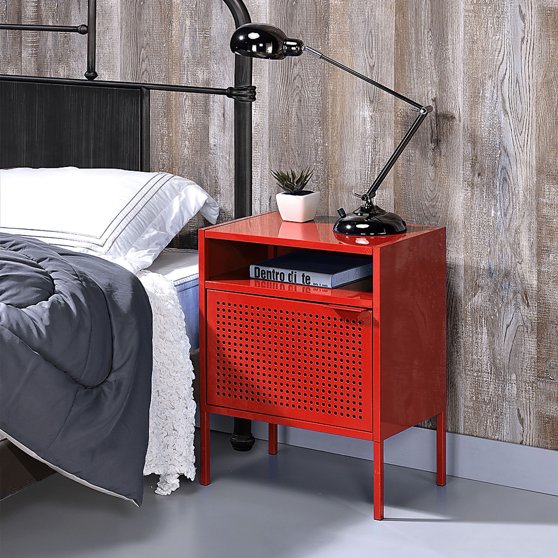 Hiett Red Accent Table - Image 9