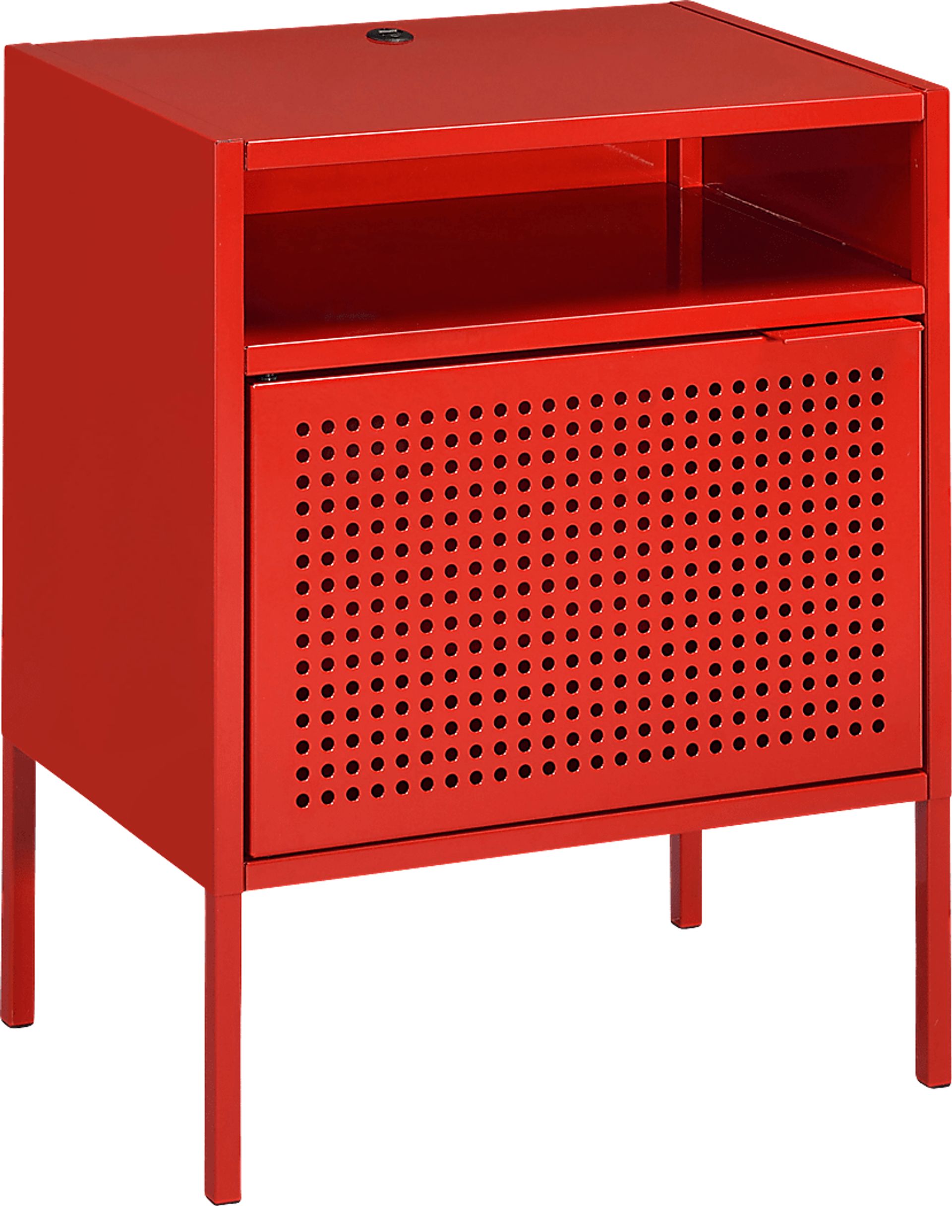 Hiett Red Accent Table - Image 1
