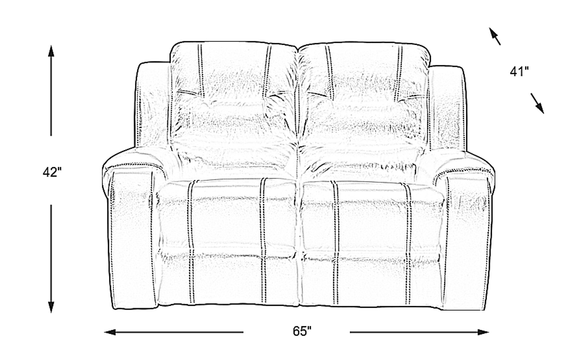Dimension Image. Please refer to the Dimension Tab on this page for dimension details.
