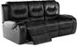 High Plains Black Leather 3 Pc Living Room with Reclining Sofa - Rooms ...