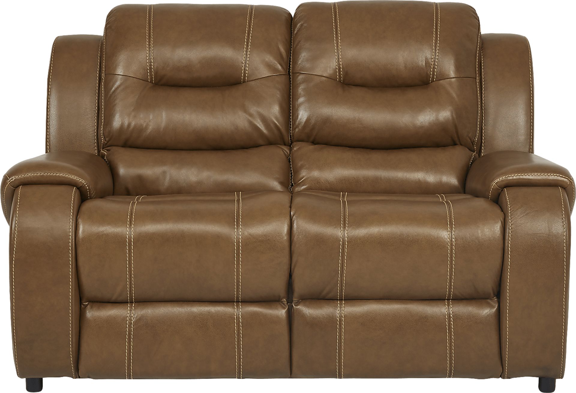 High Plains Saddle Leather 3 Pc Living Room with Reclining Sofa - Image 3
