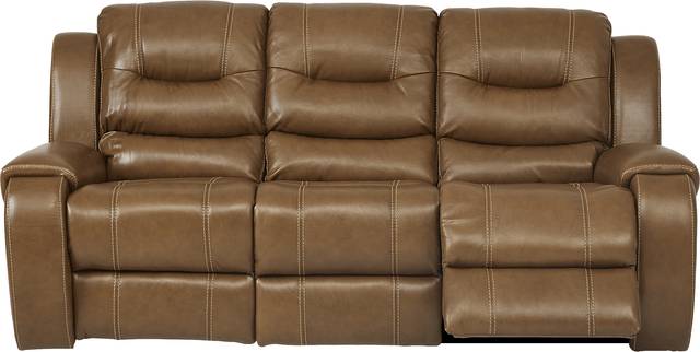 High Plains Saddle Leather Power Reclining Sofa - Thumbnail - Image 2