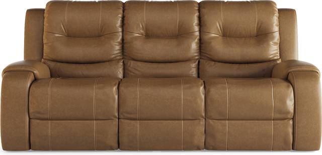 High Plains Saddle Leather Power Reclining Sofa - Thumbnail - Image 1