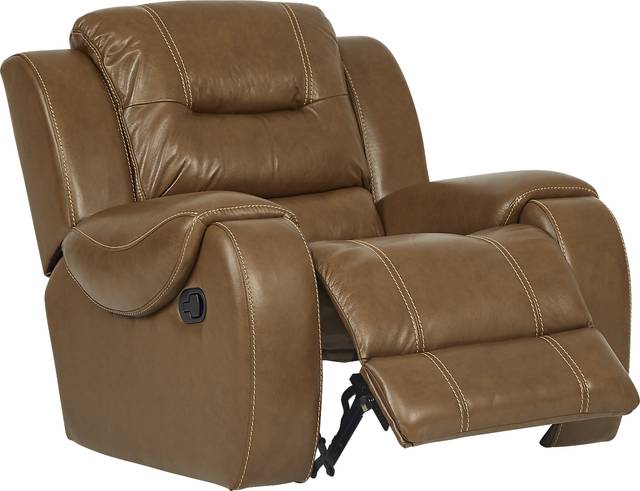 High Plains Saddle Leather Rocker Recliner - Thumbnail - Image 3