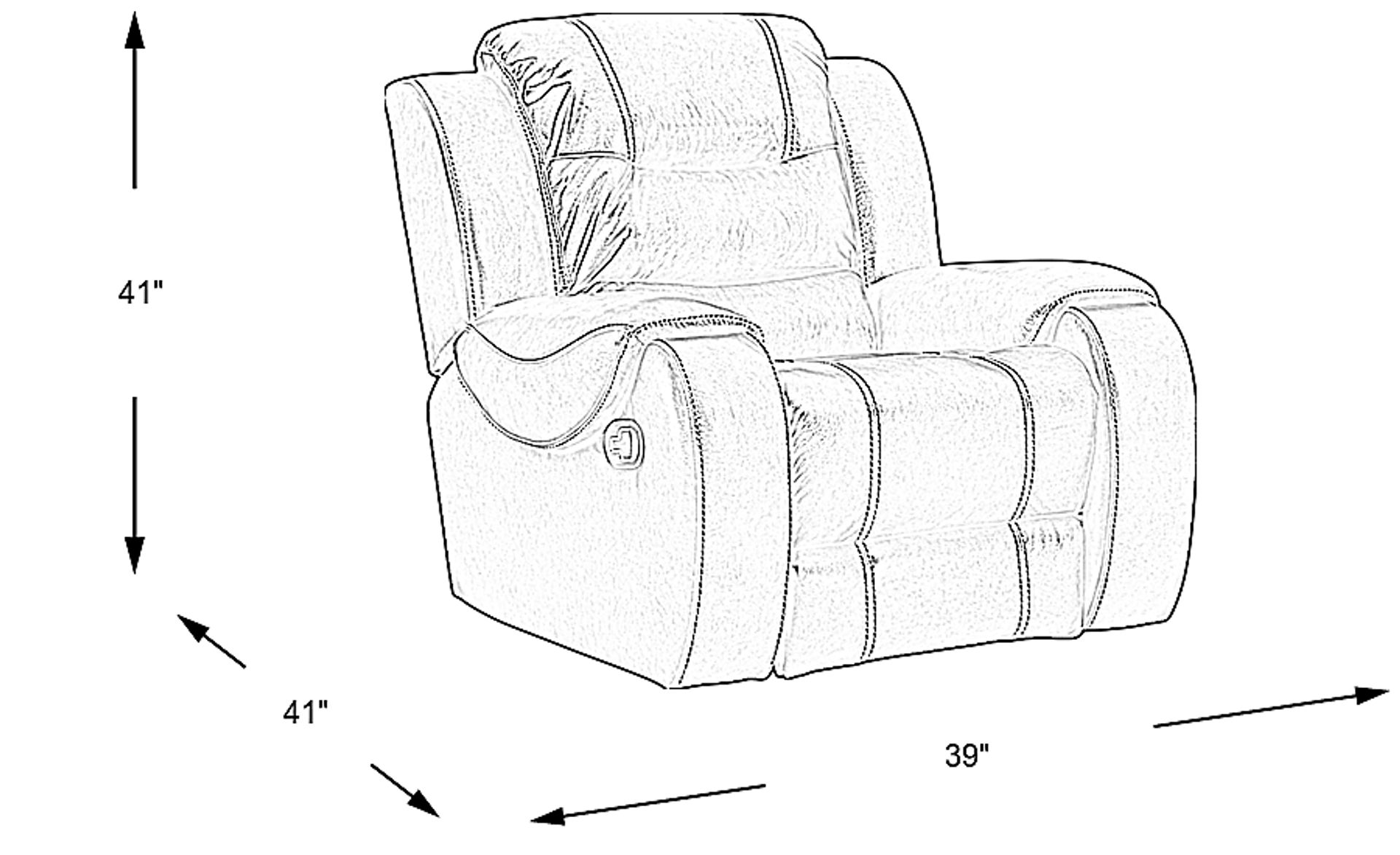 Dimension Image. Please refer to the Dimension Tab on this page for dimension details.