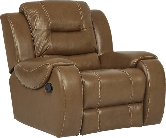 High Plains Saddle Leather Rocker Recliner - Thumbnail - Image 1