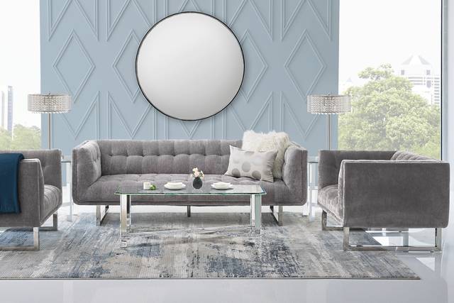 High Rise Gray Loveseat - Thumbnail - Image 2