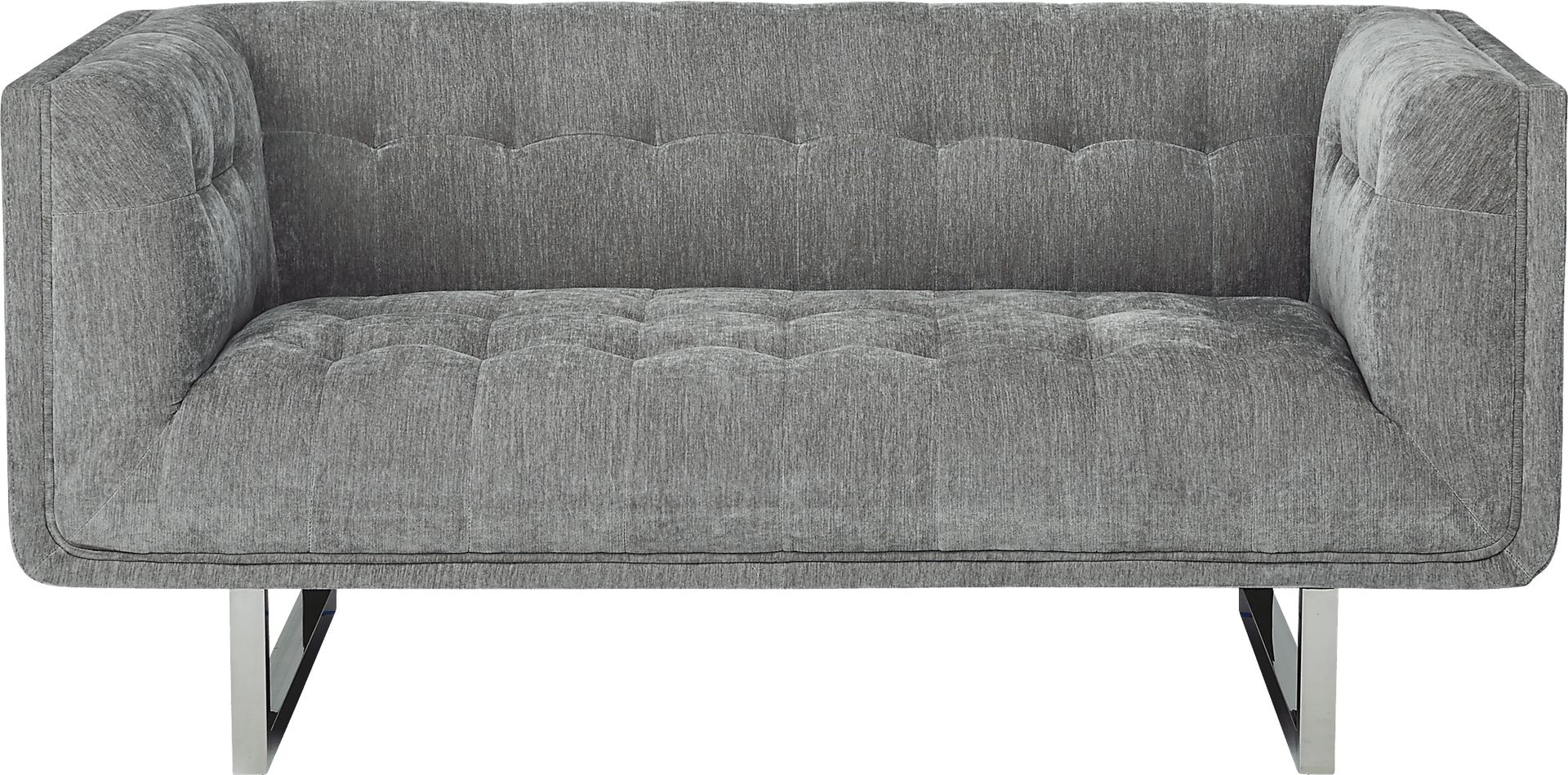 High Rise Gray Loveseat - Image 1