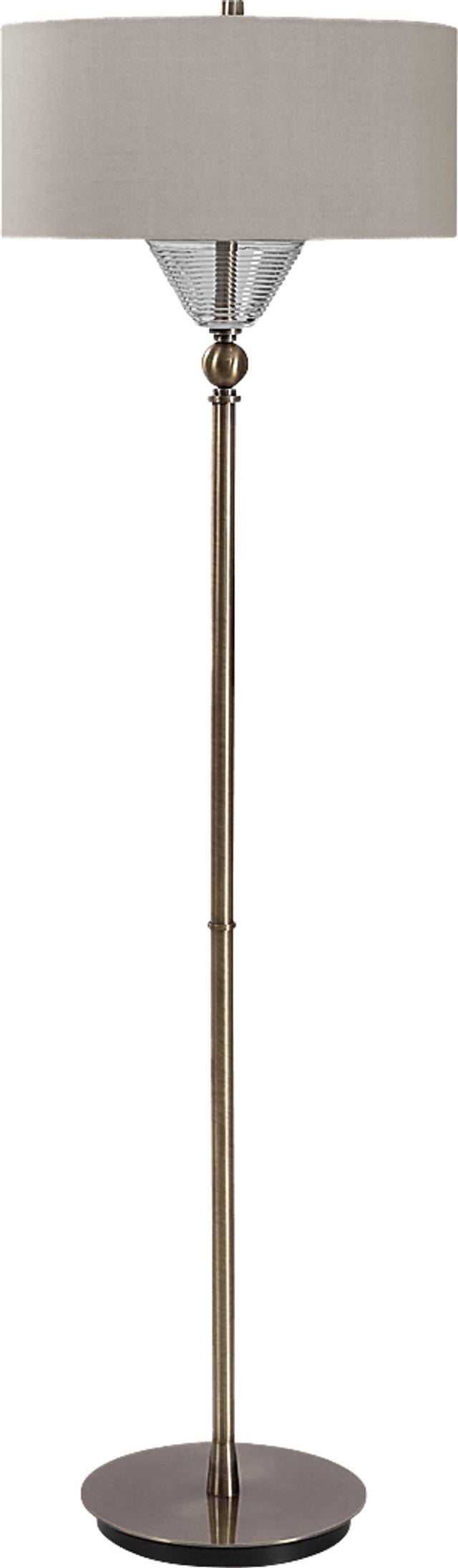 Highland Holly Brass Floor Lamp - Thumbnail - Image 1