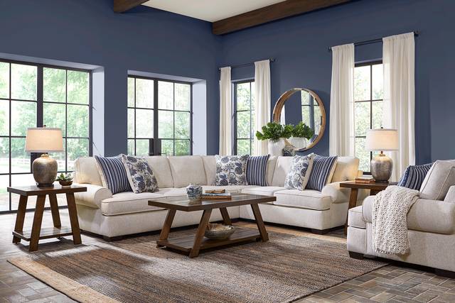 Highland Lakes Beige 2 Pc Sleeper Sectional - Thumbnail - Image 2