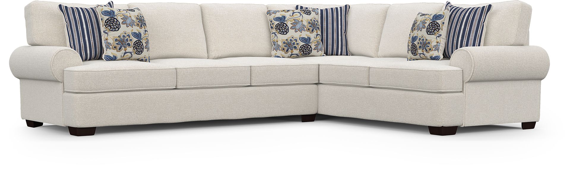 Highland Lakes Beige 2 Pc Sleeper Sectional - Image 1