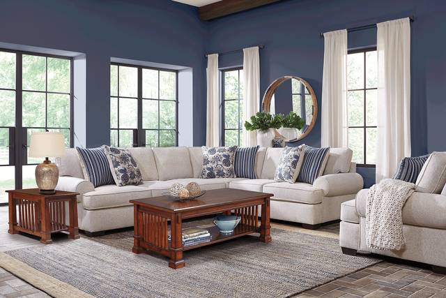 Highland Lakes Beige 5 Pc Sectional Living Room - Thumbnail - Image 1