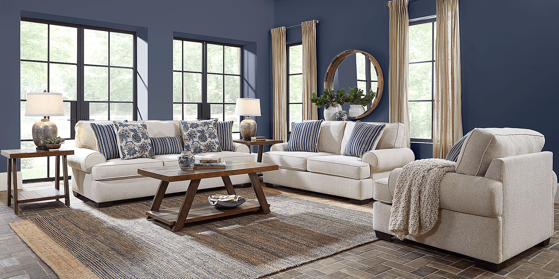 Highland Lakes Beige 8 Pc Living Room - Image 1