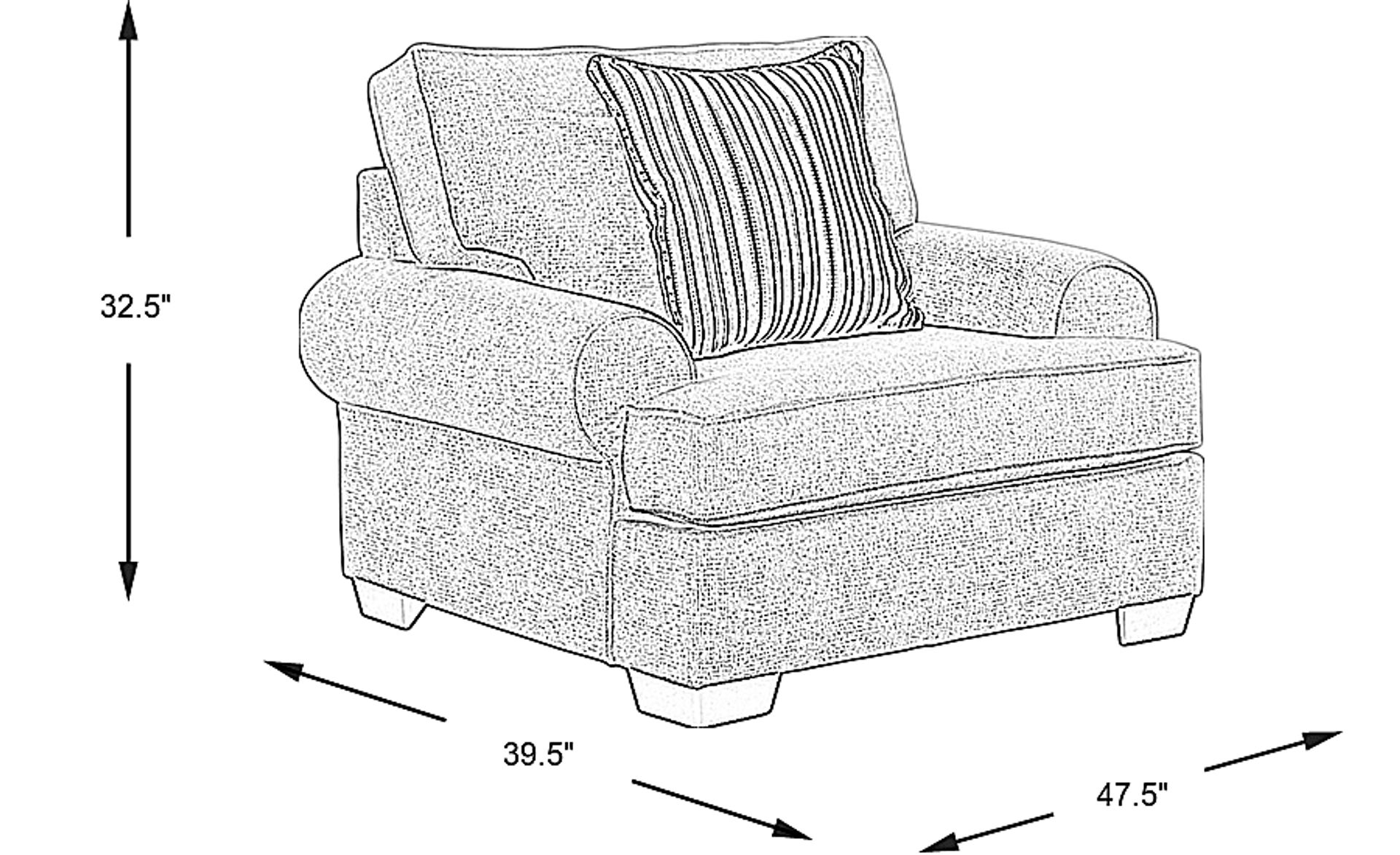 Dimension Image. Please refer to the Dimension Tab on this page for dimension details.