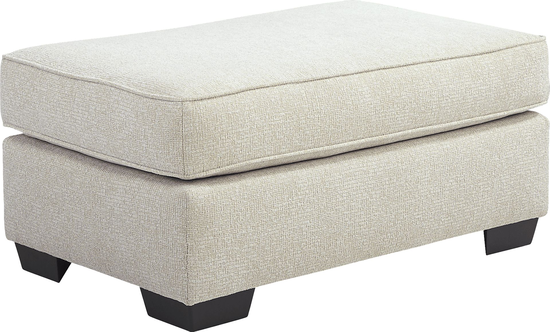 Highland Lakes Beige Ottoman - Image 1