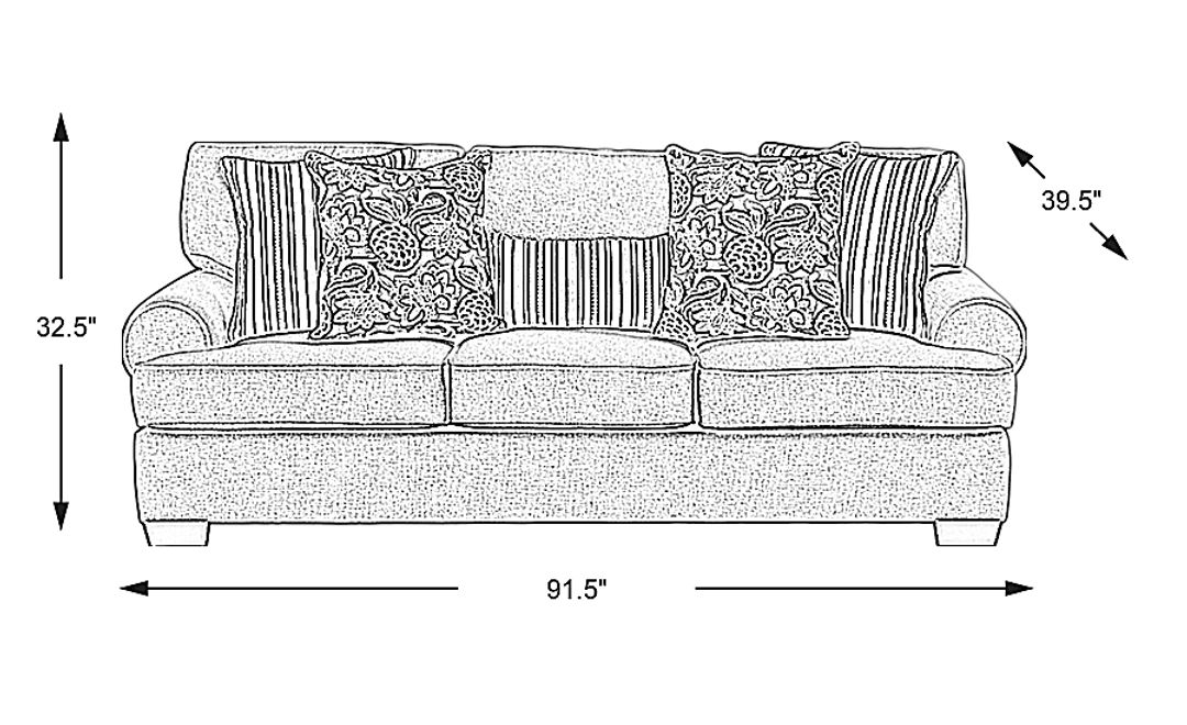 Highland Lakes Beige Sofa