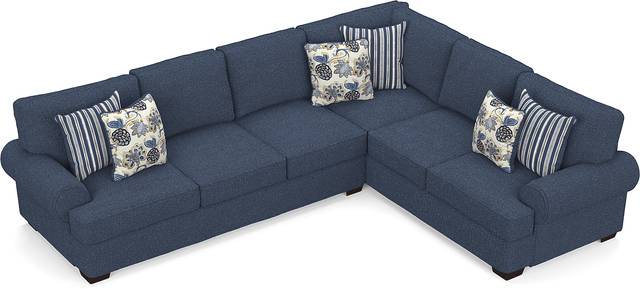 Highland Lakes Blue 2 Pc Sectional - Thumbnail - Image 3