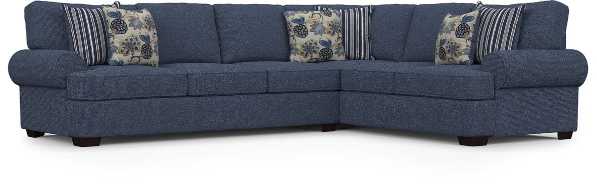 Highland lakes shop blue sofa