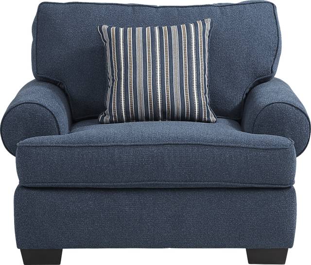 Highland Lakes Blue 3 Pc Sectional Living Room - Thumbnail - Image 6