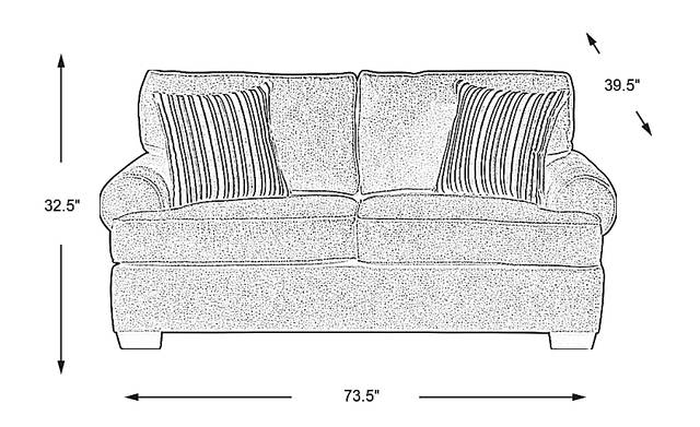 Dimension Image. Please refer to the Dimension Tab on this page for dimension details.
