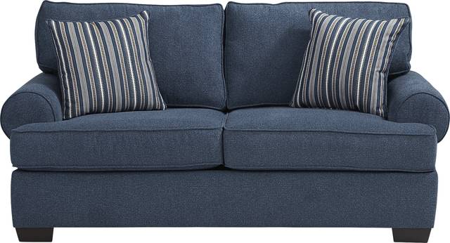 Highland Lakes Blue Loveseat - Thumbnail - Image 1