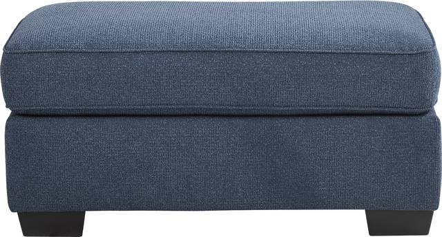 Highland Lakes Blue Ottoman - Thumbnail - Image 2