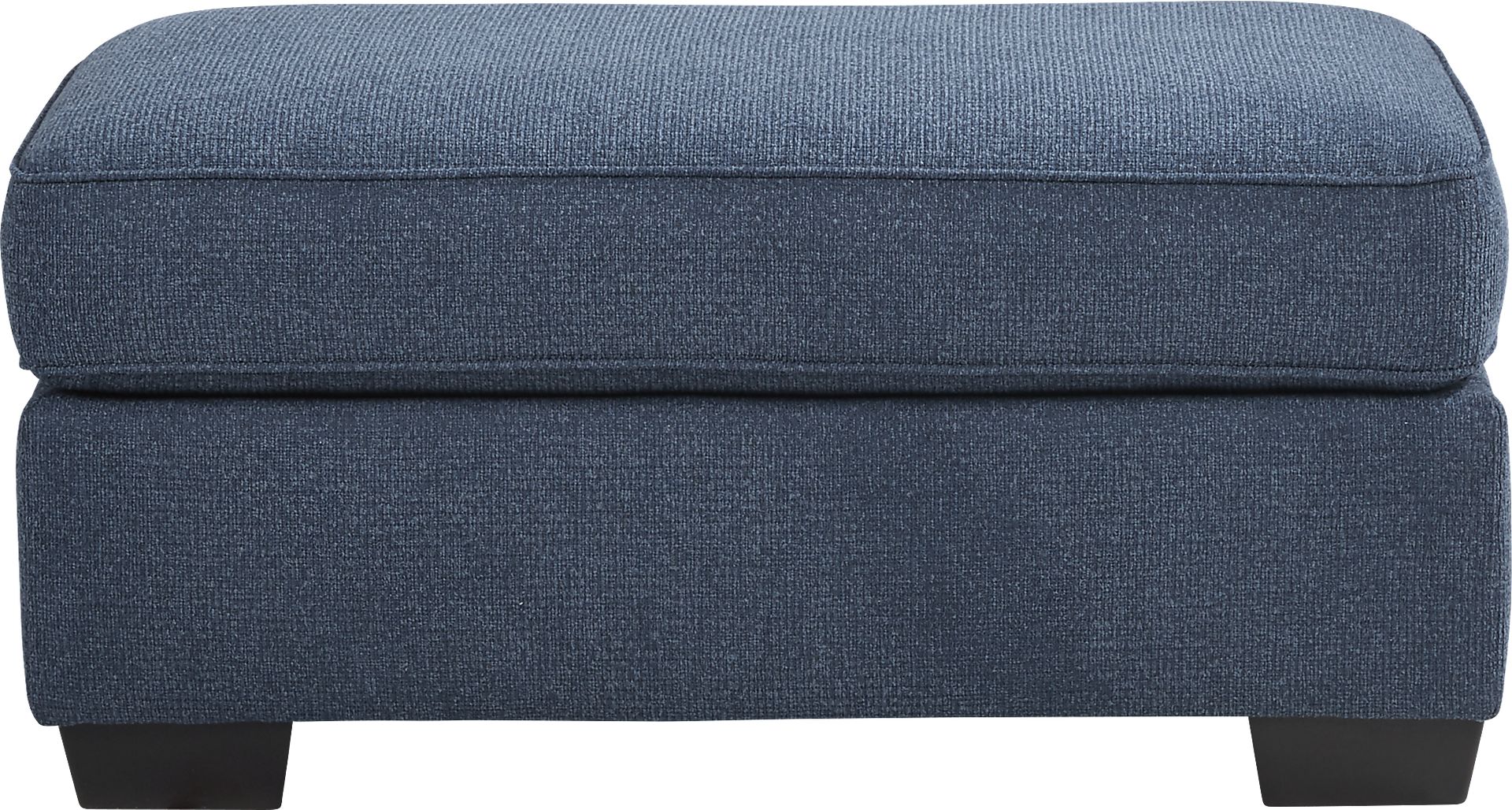 Highland Lakes Blue Ottoman - Image 2