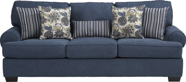 Highland Lakes Blue Sofa - Thumbnail - Image 1