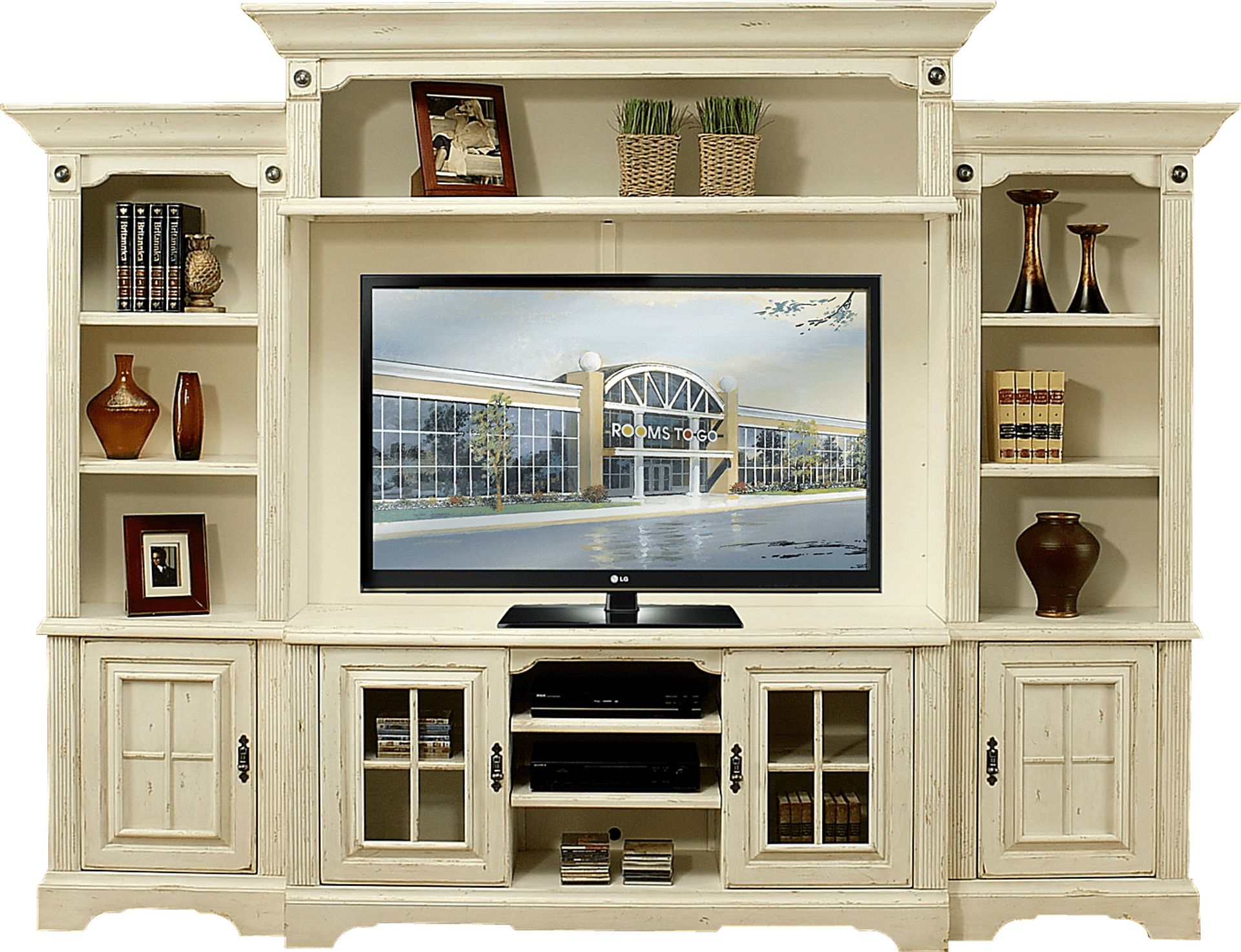 Highland Manor White 5 Pc Wall Unit - Image 1