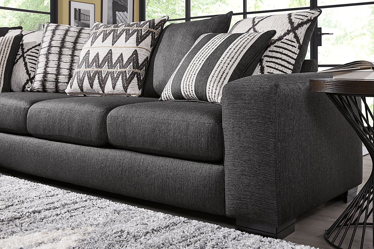 Highland Square Black Polyester,Polypropylene Fabric 2