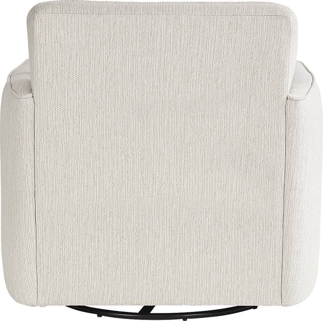 Highland Square White Swivel Chair - Thumbnail - Image 3