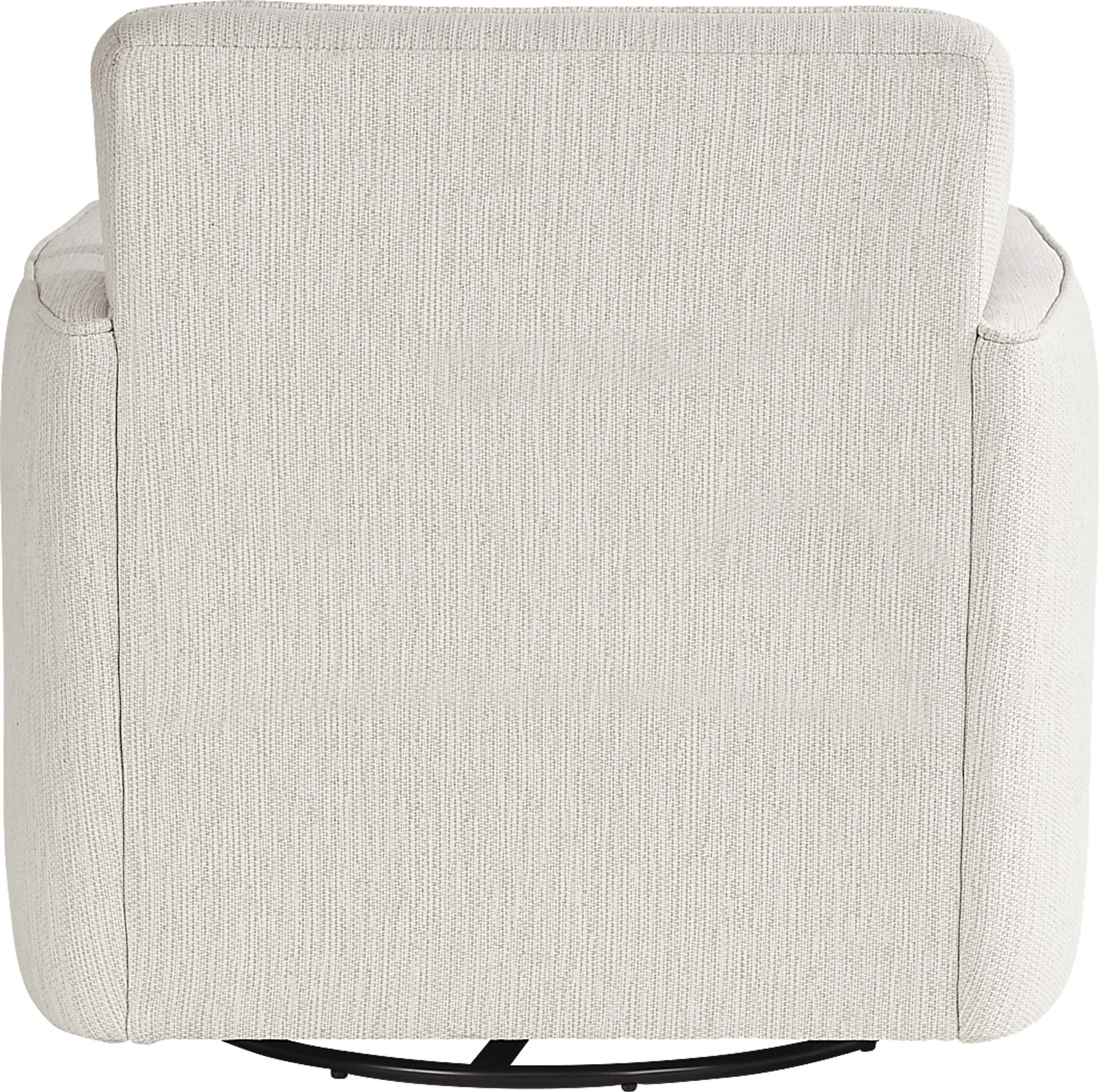 Highland Square White Swivel Chair - Image 3