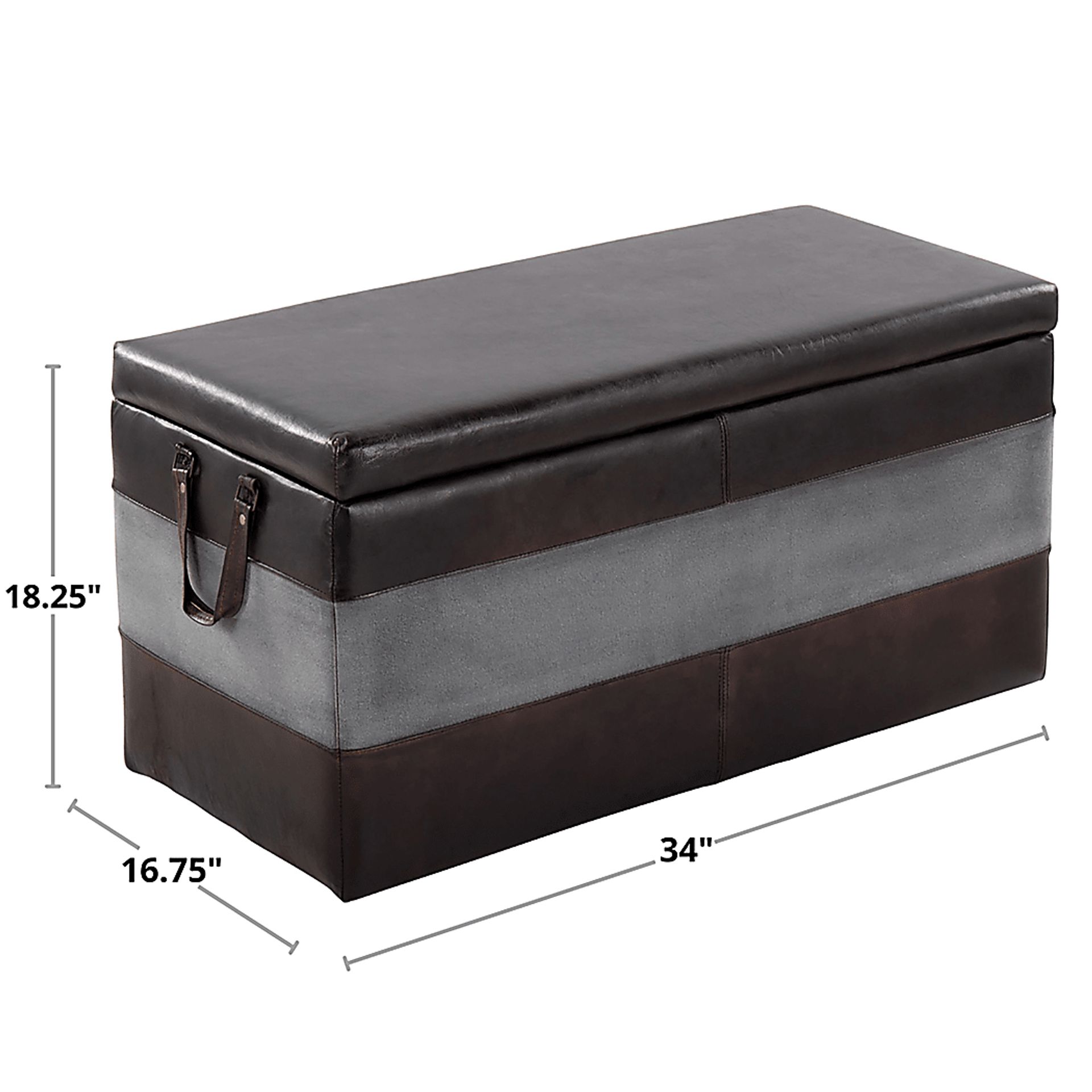 Highlandia Black Storage Bench - Image 12