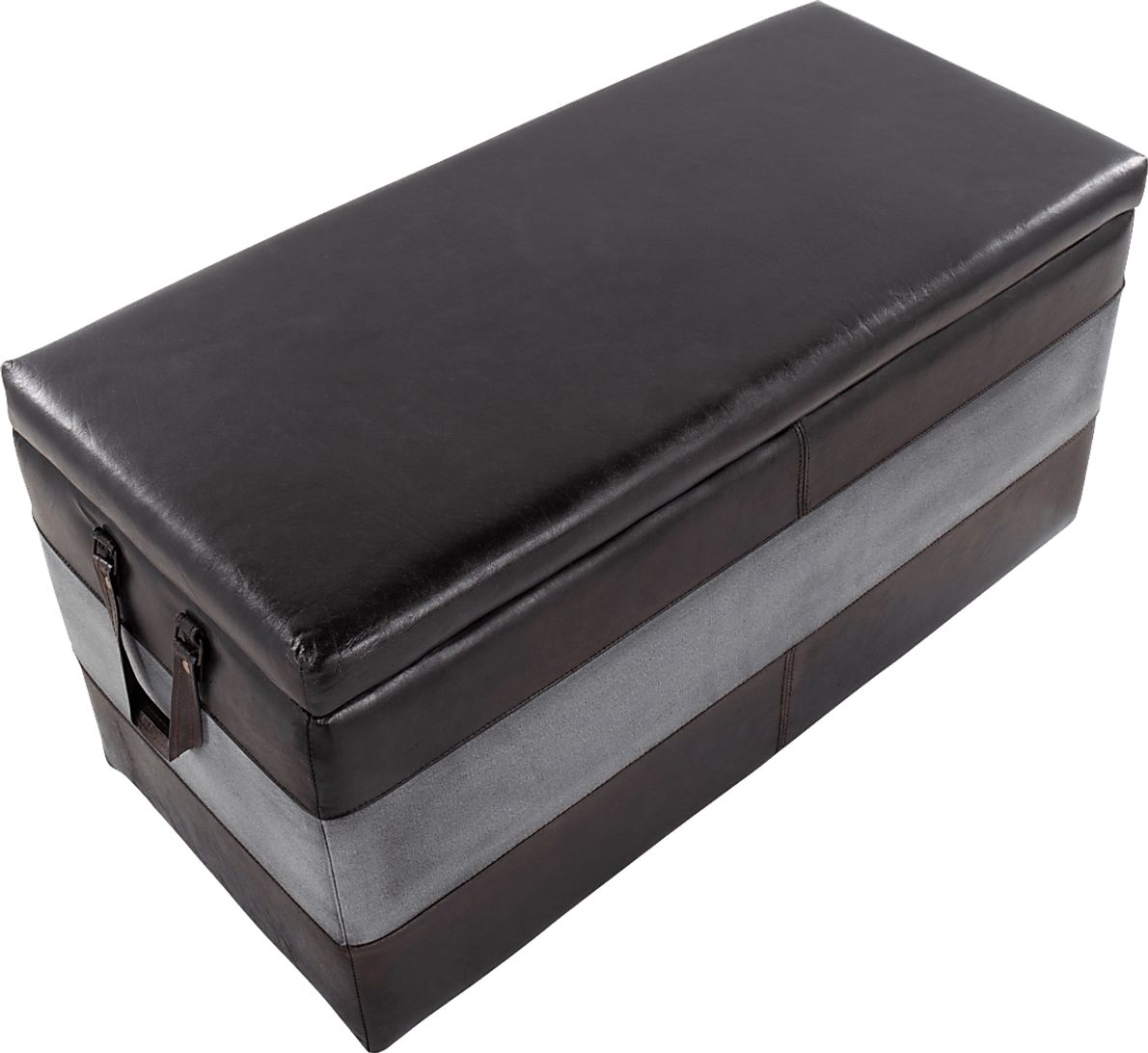 Highlandia Black Storage Bench