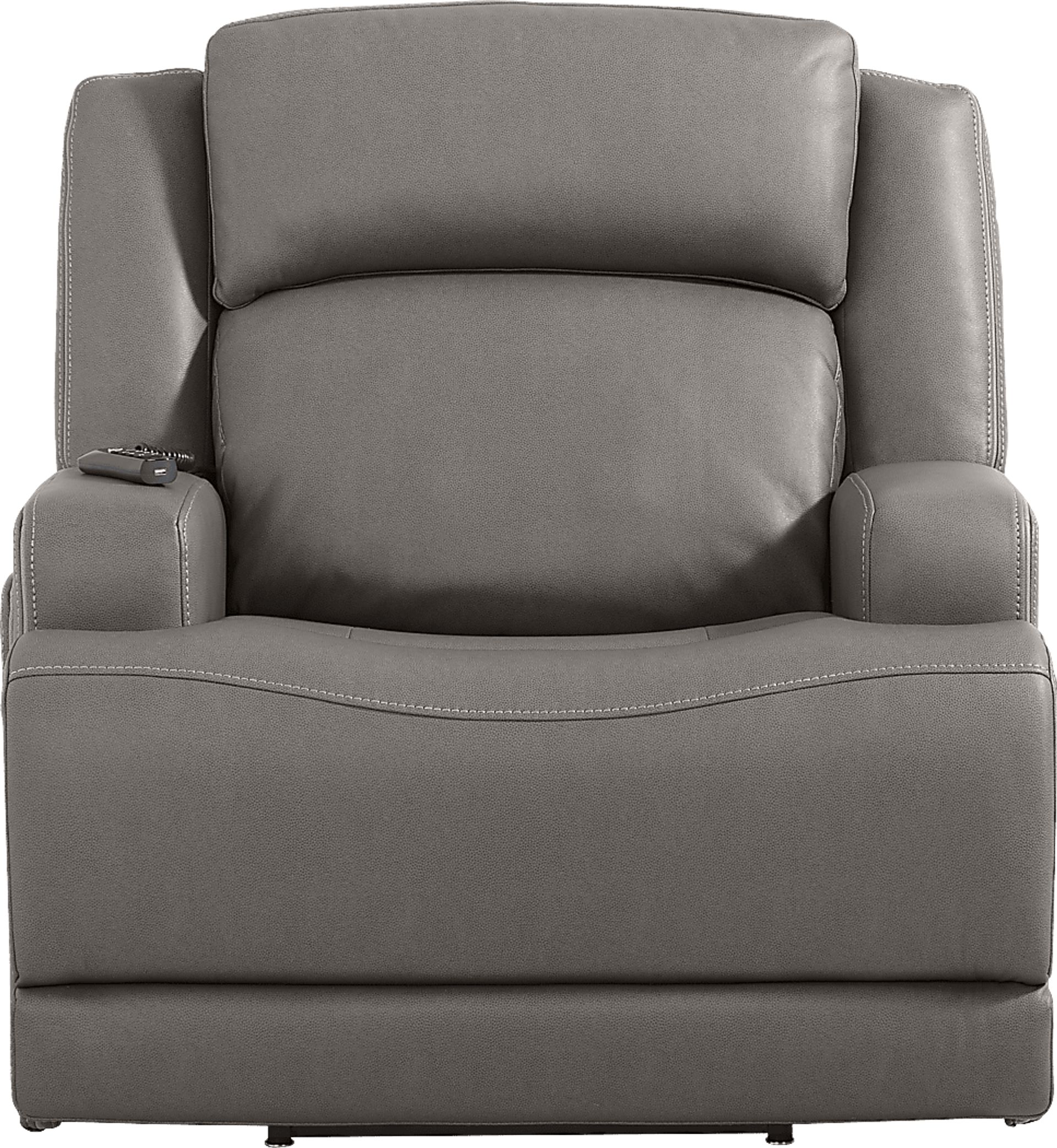 Lift Off by Shaquille O'Neal Home Charcoal Dual Power Lift Recliner - Image 4