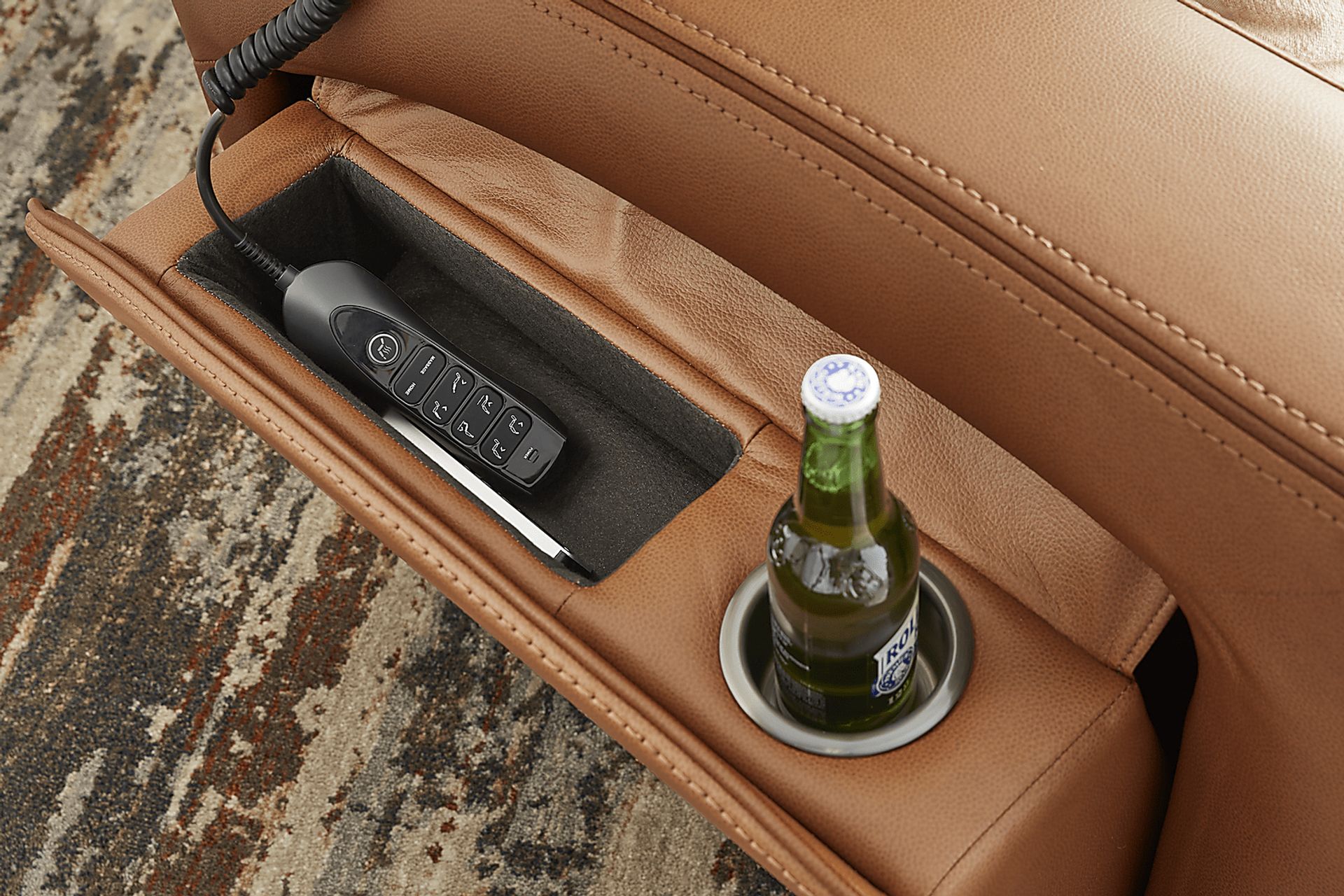 Lift Off by Shaquille O'Neal Home Saddle Dual Power Lift Recliner - Image 8