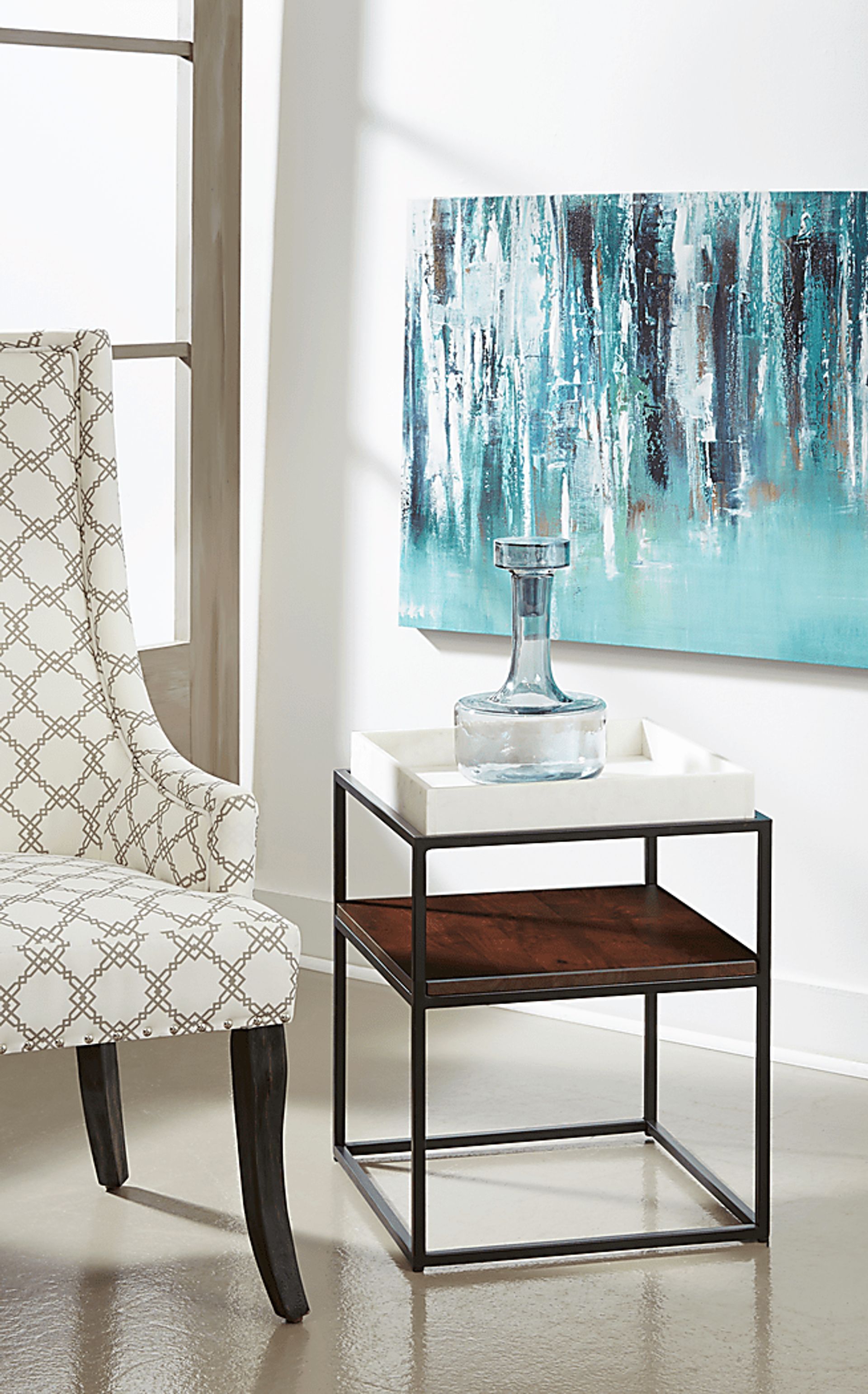 Highmeadow White Accent Table - Image 3