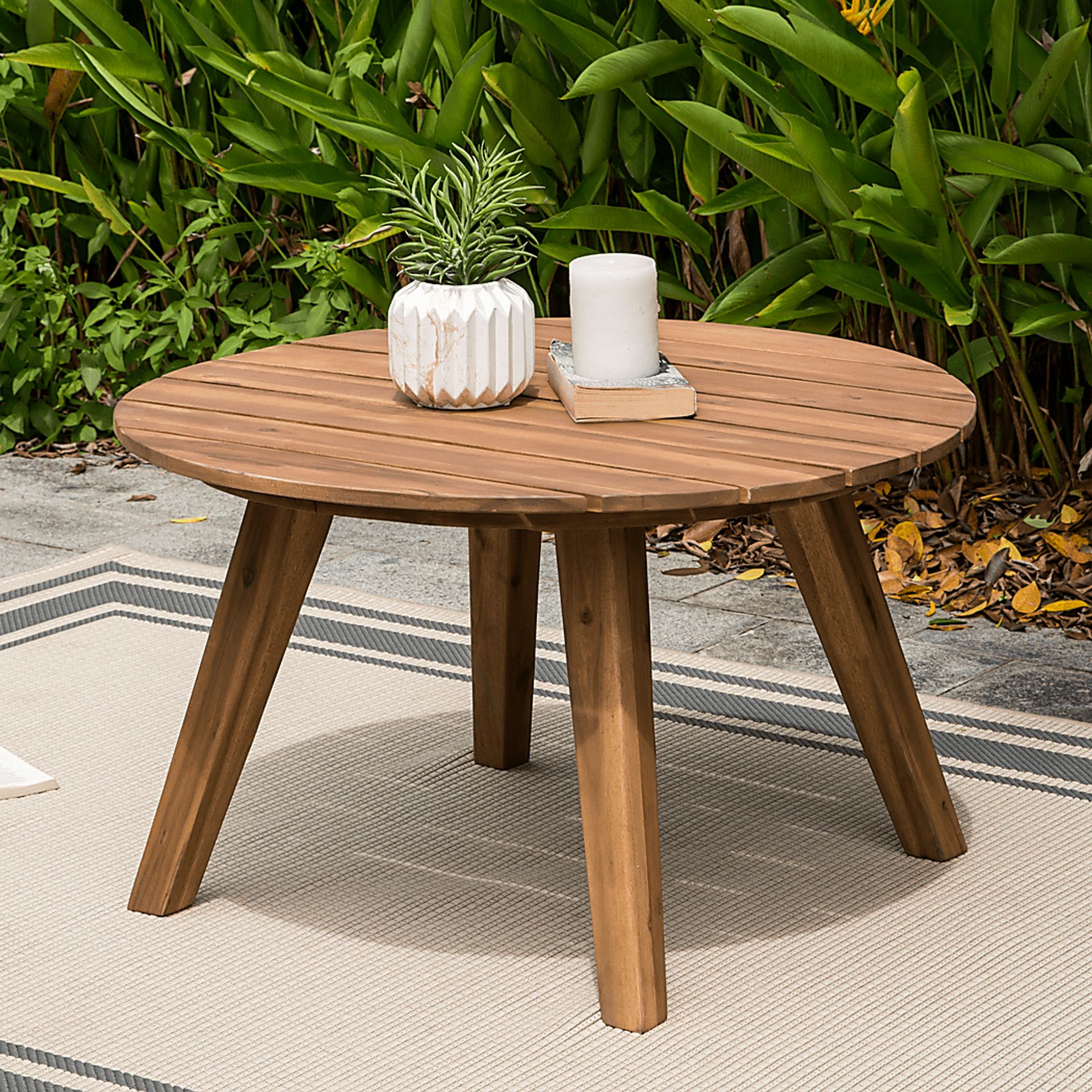 Highsmith Brown Outdoor Cocktail Table - Image 5