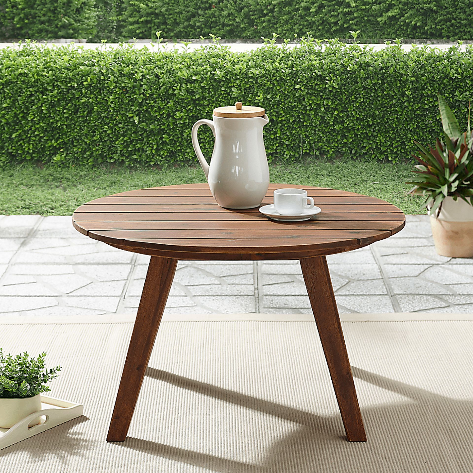 Highsmith Dark Brown Outdoor Cocktail Table - Image 5