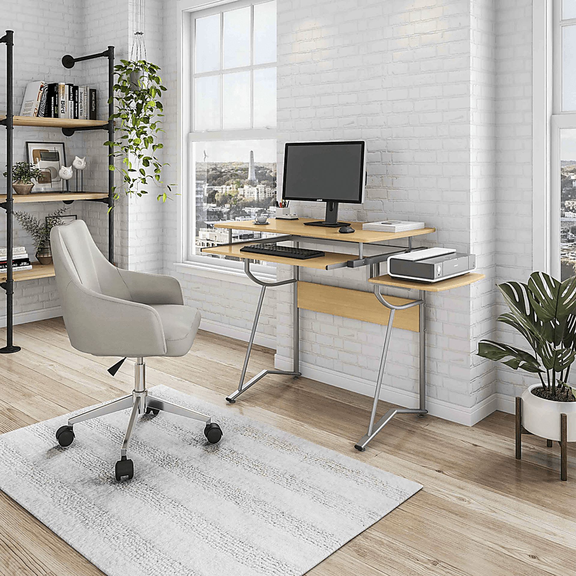 Hikudo Brown Desk - Image 2