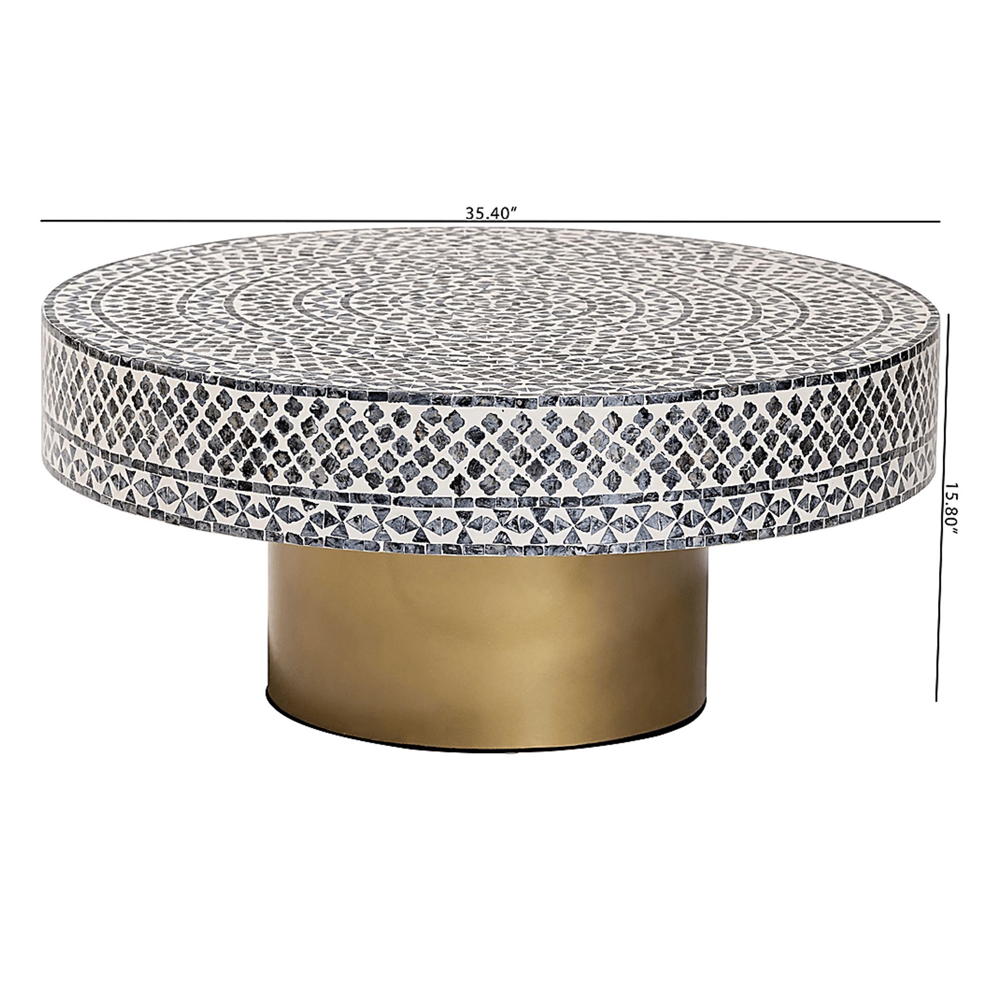 Hildrethy Gold Cocktail Table - Image 7