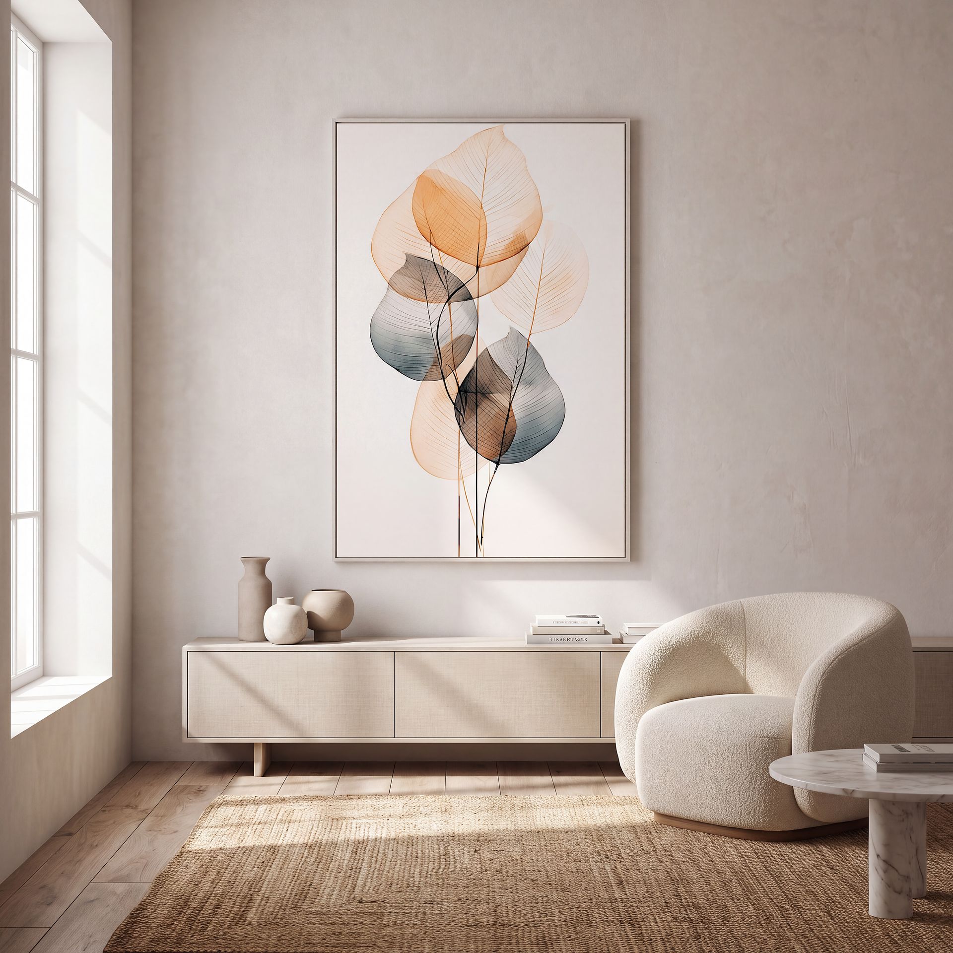 Hileman Beige Artwork - Image 3