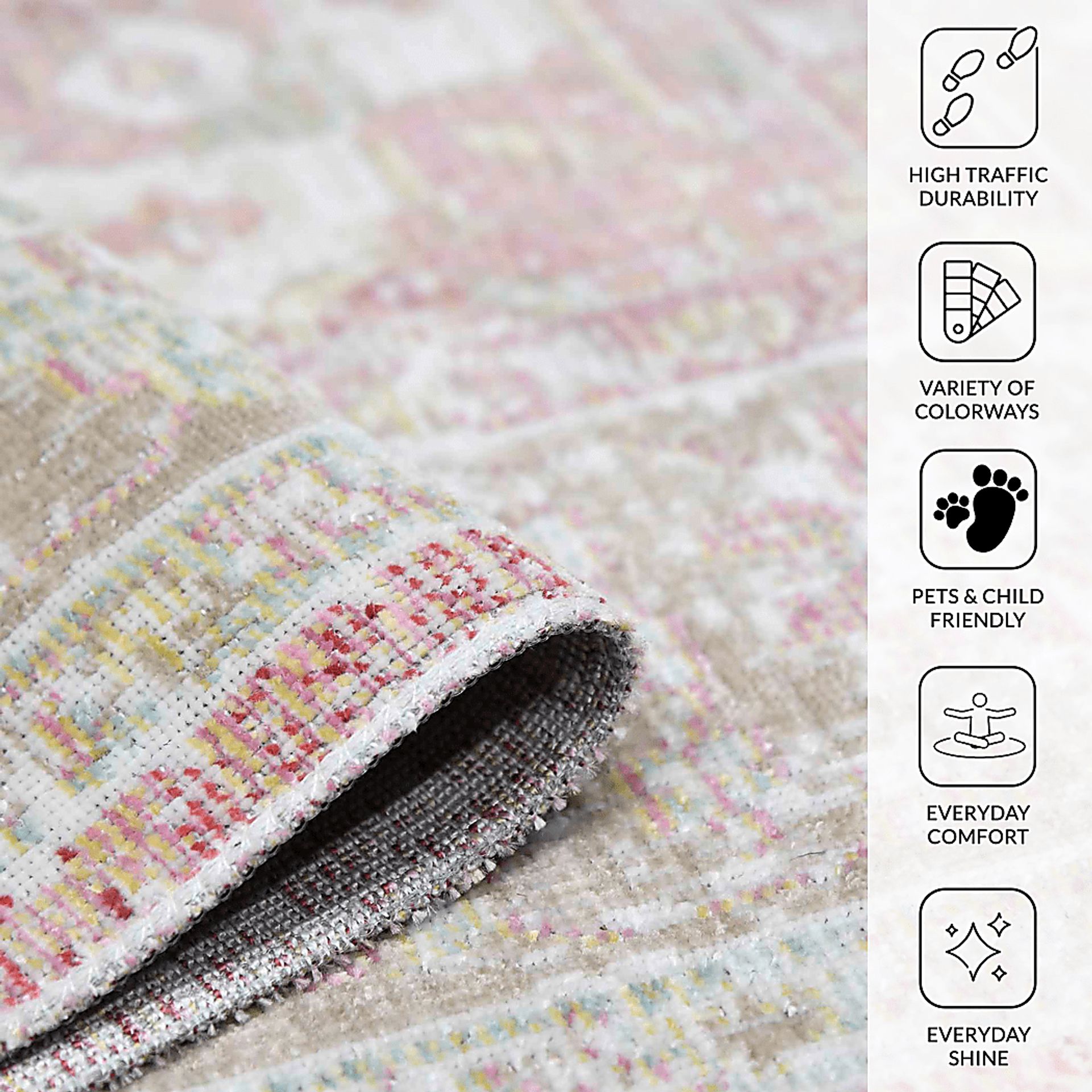 Hilko Pink 9' x 13' Rug - Image 3