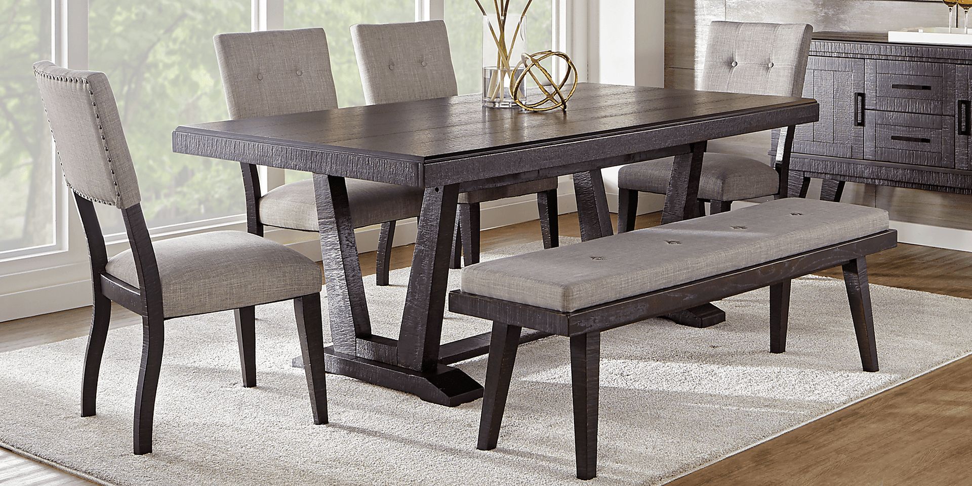 Hill Creek Black 5 Pc Rectangle Dining Room - Image 2