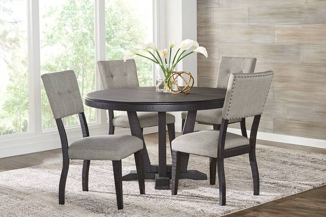 Hill Creek Black 5 Pc Round Dining Room - Thumbnail - Image 1