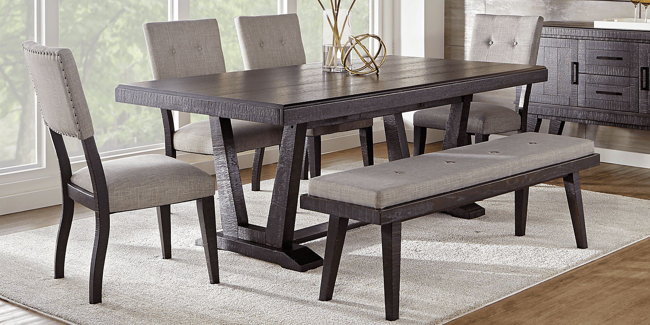 Rooms to go trestle table new arrivals