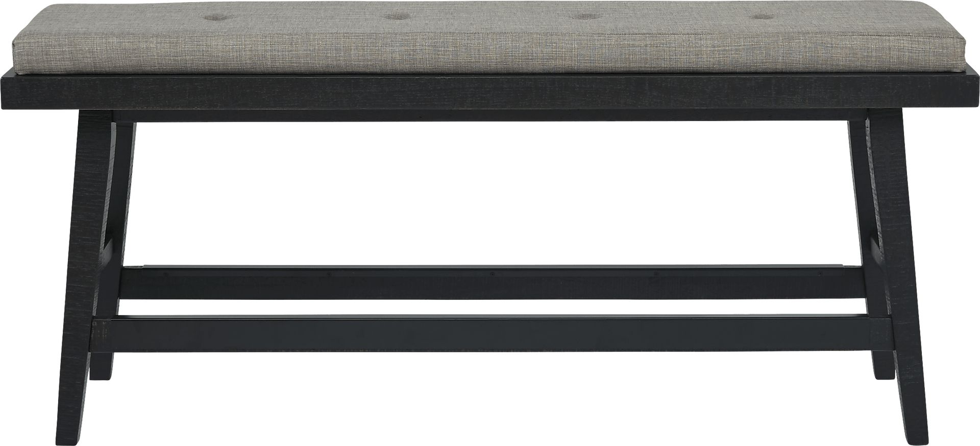 Hill Creek Black Counter Height Bench - Image 2