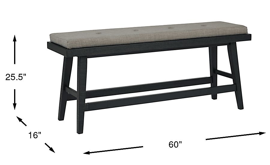 Hill Creek Counter Height Bench - Thumbnail 4